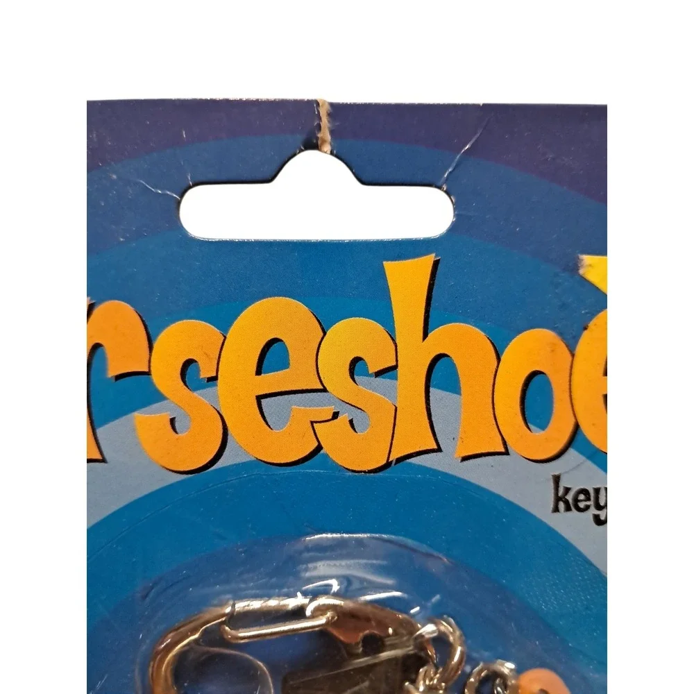 HORSESHOES GAME KEYCHAIN BASIC FUN NEW IN PACKAGE